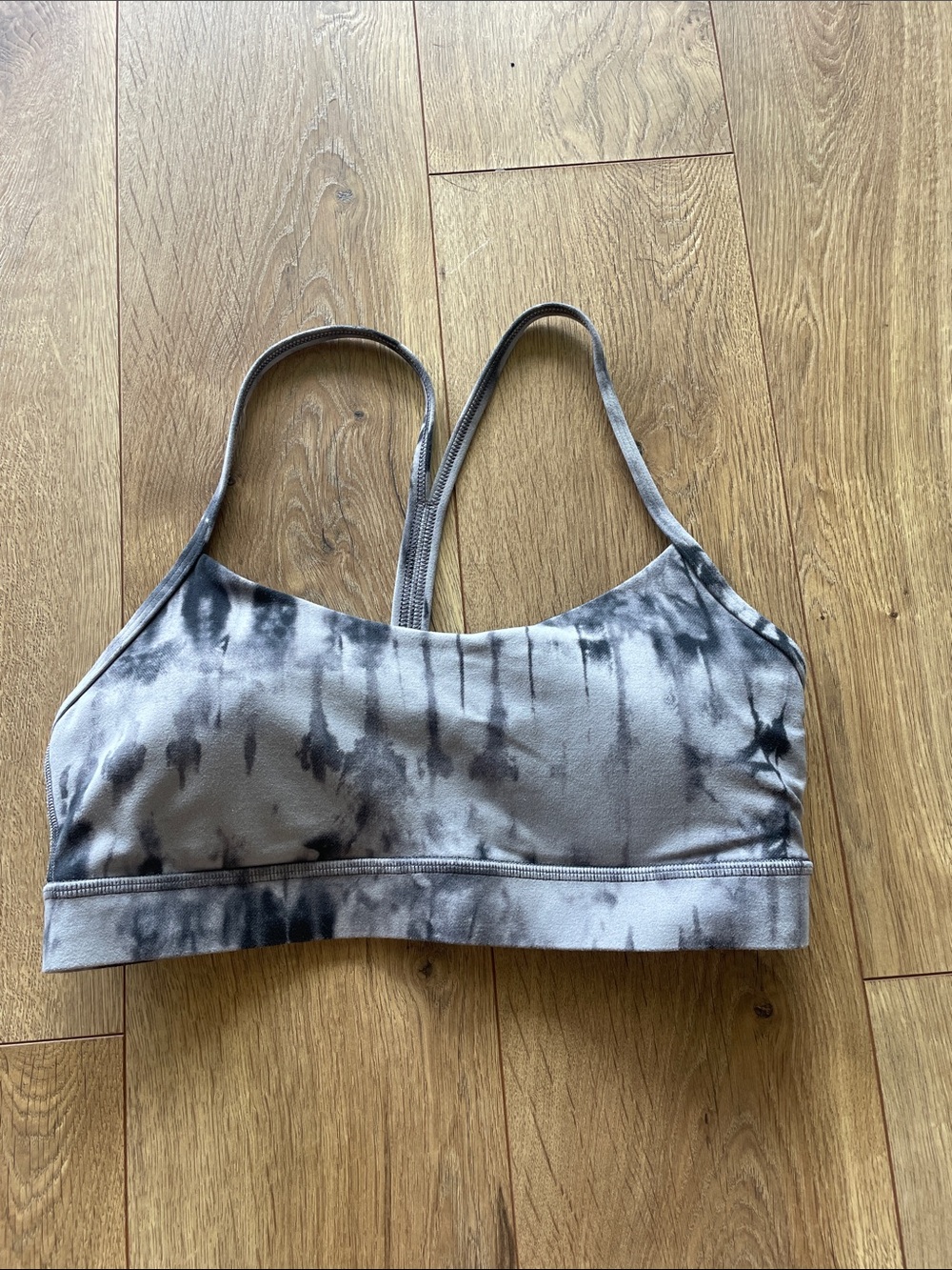 lululemon athletica Gray Tie-Dye Sports Bralette